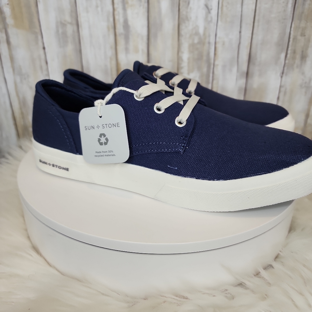 Sun Stone Mens Kiva Lace-Up Core Sneaker Navy